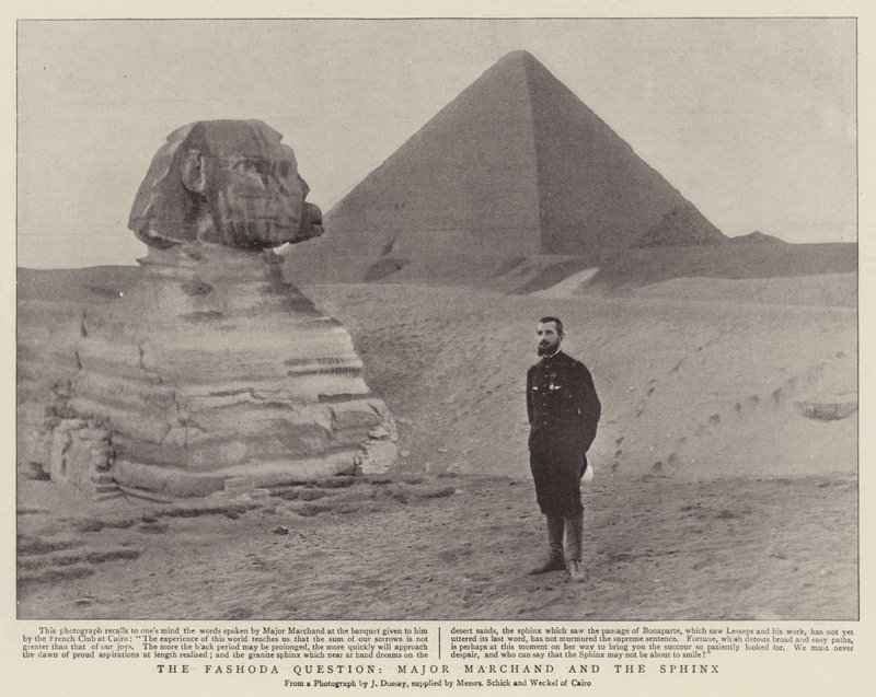 Die Fashoda-Frage, Major Marchand und die Sphinx von English Photographer