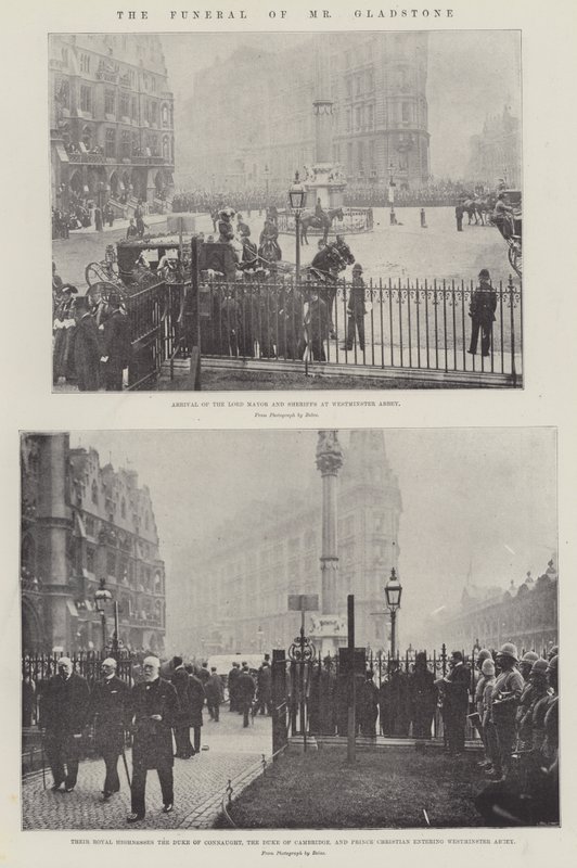 Die Beerdigung von Mr. Gladstone von English Photographer