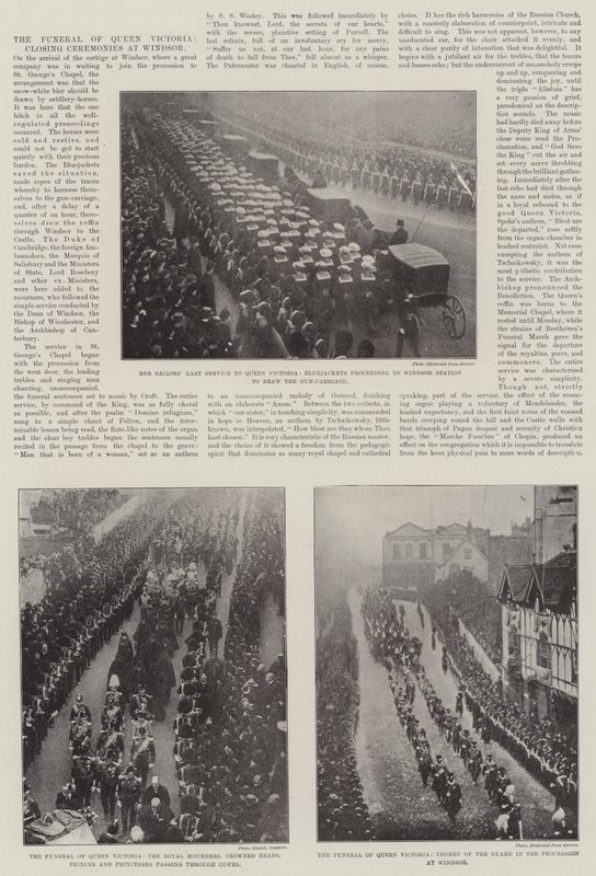 Das Begräbnis von Königin Victoria, Abschlusszeremonien in Windsor von English Photographer