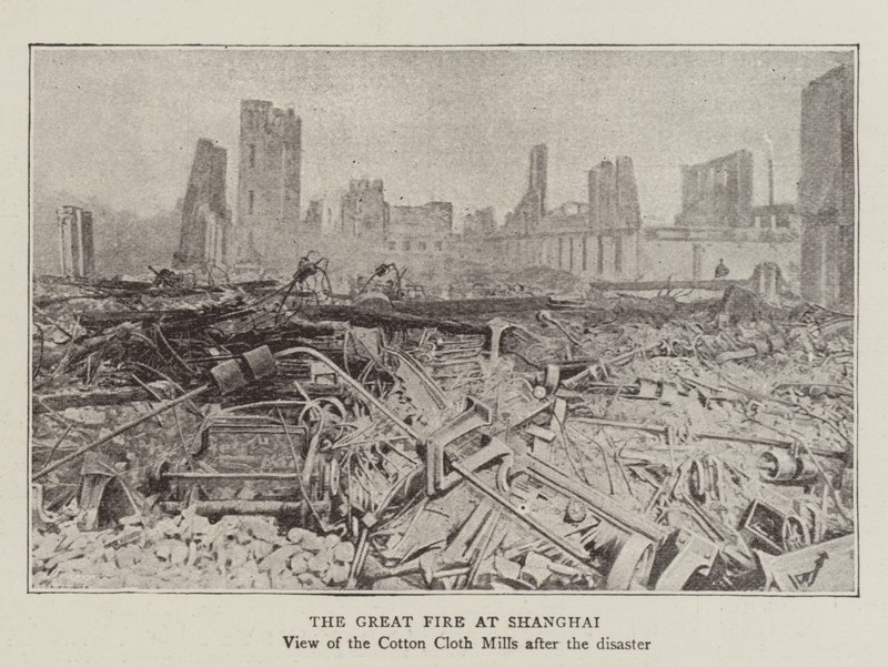 Das große Feuer in Shanghai von English Photographer