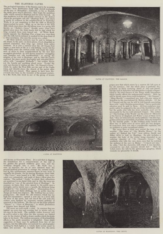 Die Hastings-Höhlen von English Photographer