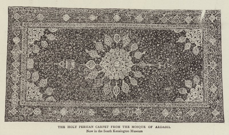 Der heilige persische Teppich aus der Moschee von Ardabil von English Photographer