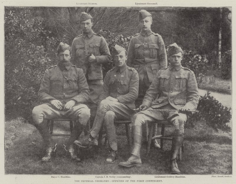 Die Imperial Yeomanry, Offiziere des ersten Kontingents von English Photographer