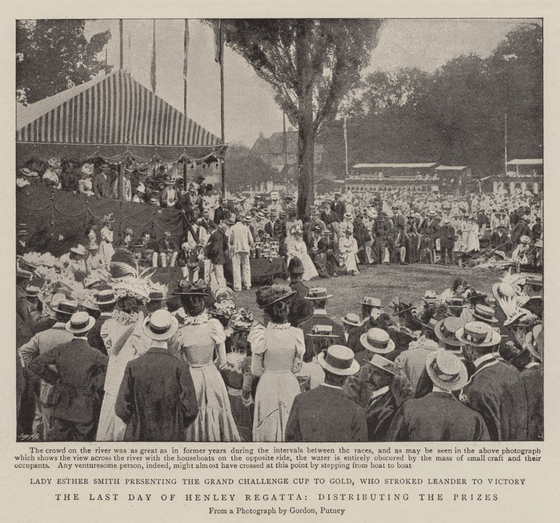Der letzte Tag der Henley-Regatta, Preisverleihung von English Photographer