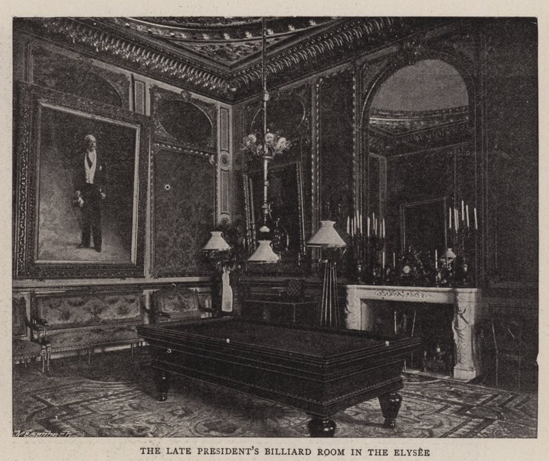 Das Billardzimmer des verstorbenen Präsidenten im Élysée von English Photographer