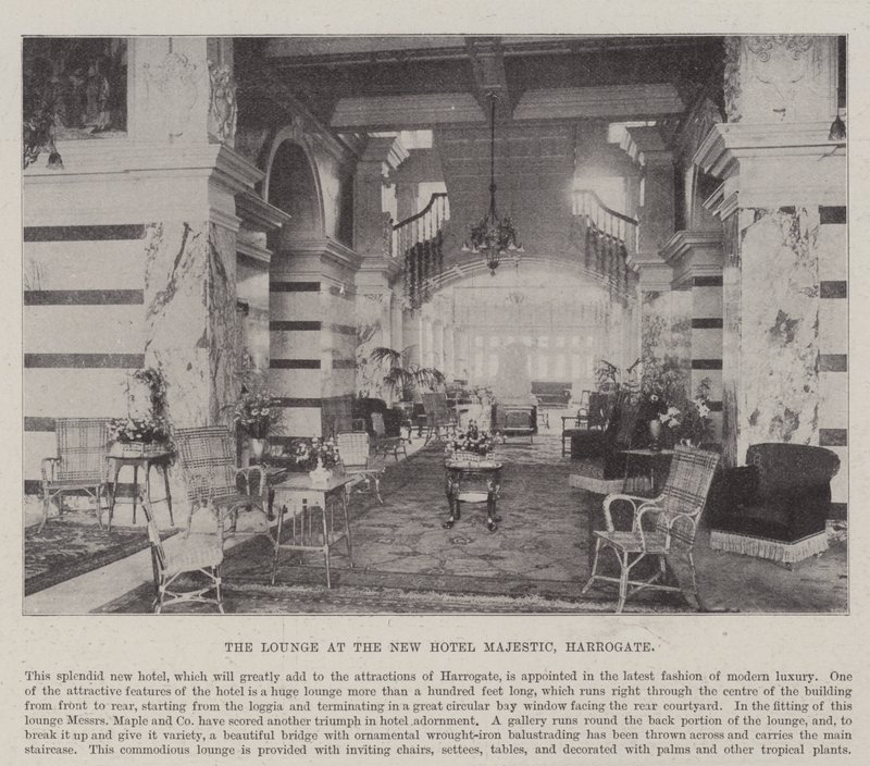 Die Lounge im neuen Hotel Majestic, Harrogate von English Photographer
