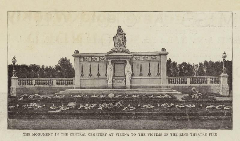 Das Denkmal im Zentralfriedhof in Wien für die Opfer des Ringtheaterbrandes von English Photographer
