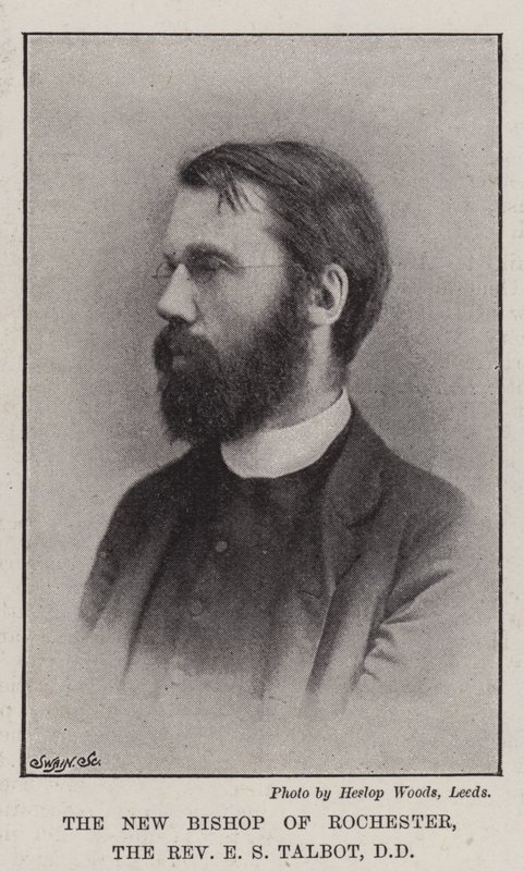 Der neue Bischof von Rochester, Reverend E. S. Talbot, DD von English Photographer