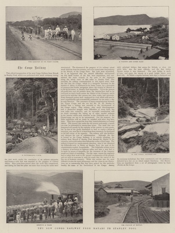 Die neue Kongo-Eisenbahn von Matadi nach Stanley Pool von English Photographer