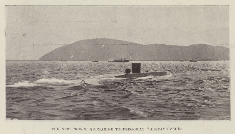Das neue französische U-Boot Gustave Zede von English Photographer
