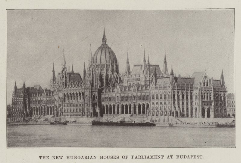 Die neuen ungarischen Parlamentsgebäude in Budapest von English Photographer