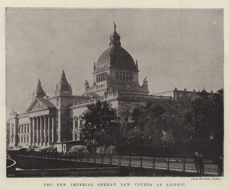 Das neue kaiserliche deutsche Gerichtsgebäude in Leipzig von English Photographer