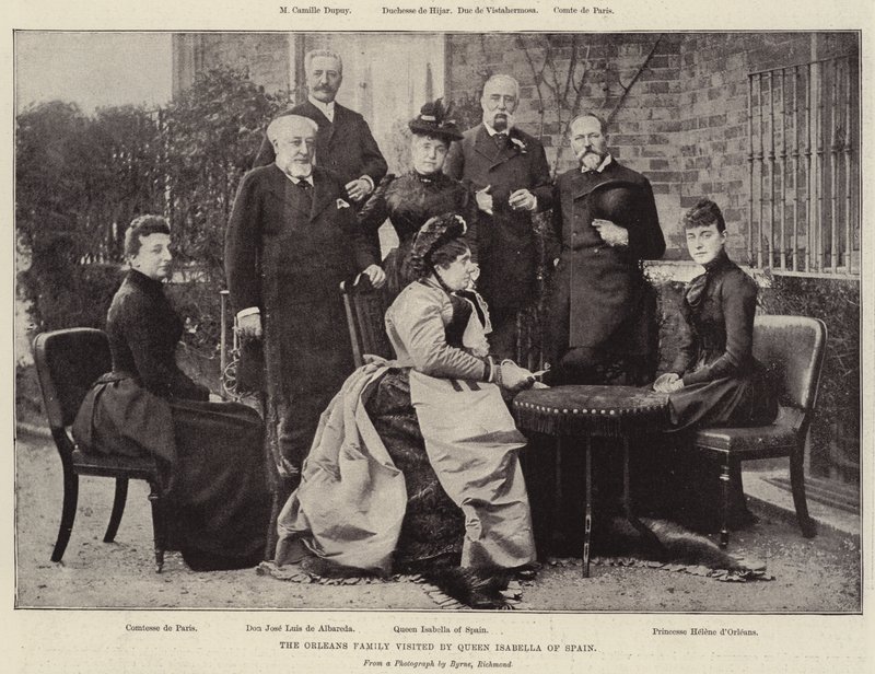 Die Familie Orleans besucht von Königin Isabella von Spanien von English Photographer