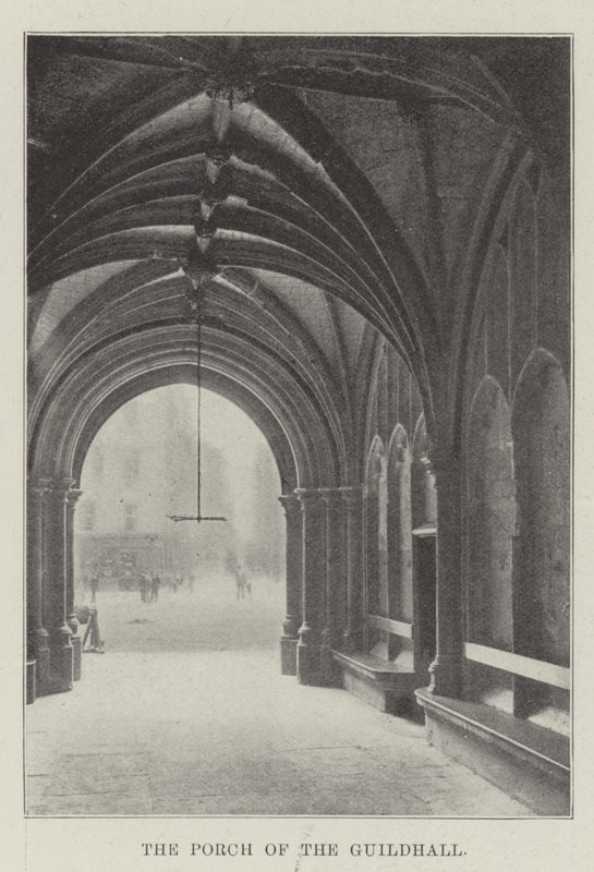Die Vorhalle der Guildhall von English Photographer