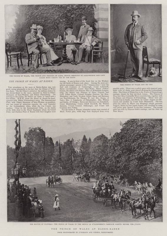 Der Prinz von Wales in Baden-Baden von English Photographer
