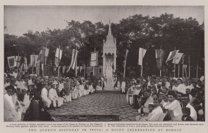 Der Geburtstag der Königin in Indien, eine hinduistische Feier in Bombay von English Photographer
