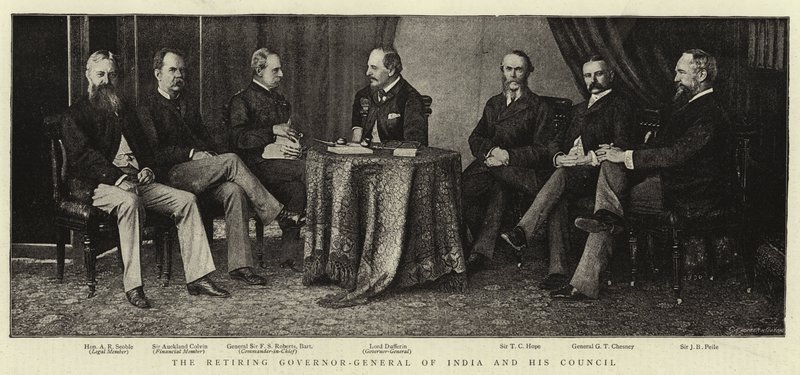 Der scheidende Generalgouverneur von Indien und sein Rat von English Photographer