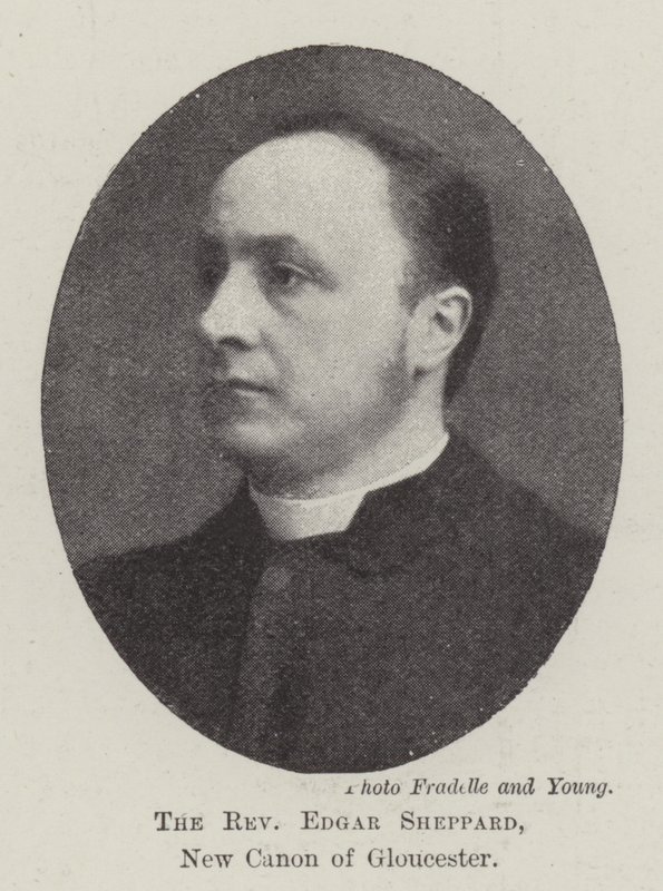 Der Reverend Edgar Sheppard, neuer Kanoniker von Gloucester von English Photographer