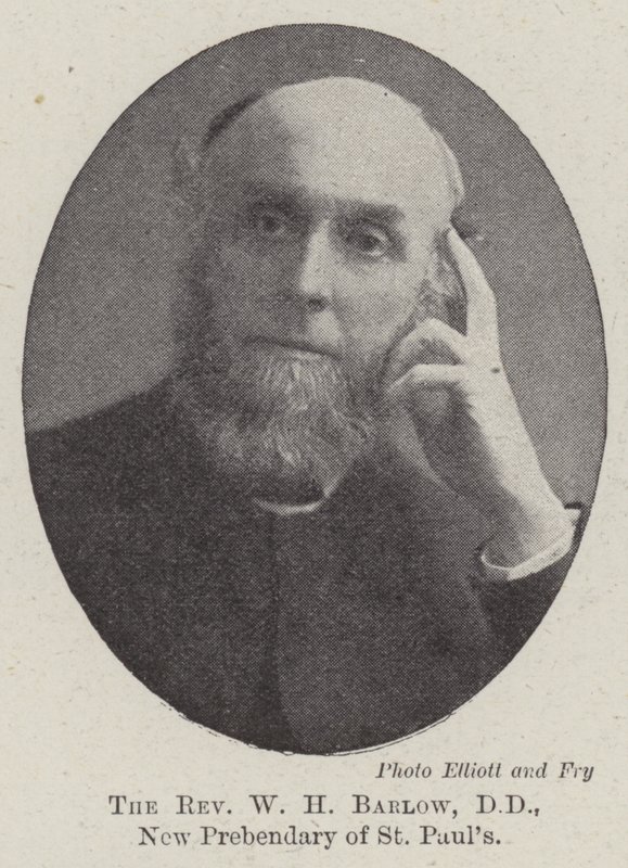 Der Reverend W. H. Barlow, DD, neuer Domherr von St. Pauls von English Photographer