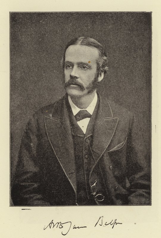 Der Rechte Ehren Arthur James Balfour, MP, Hauptsekretär für Irland und zukünftiger Führer der Konservativen Partei von English Photographer