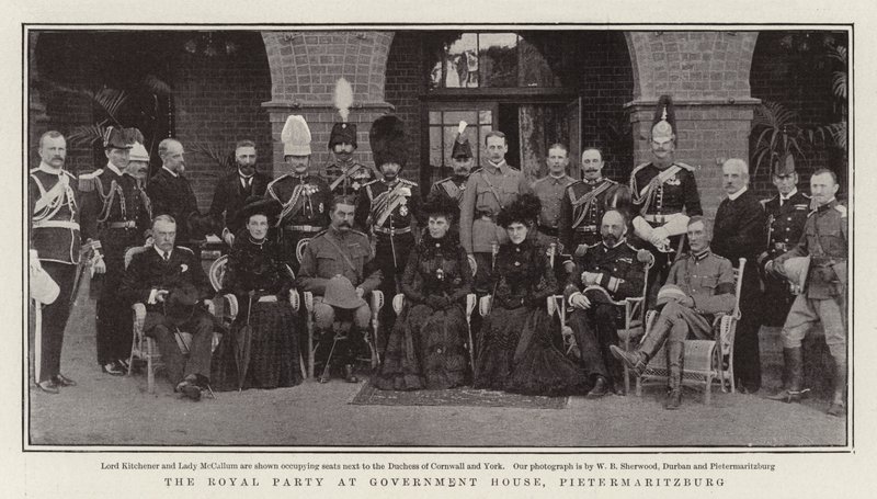 Die königliche Gesellschaft im Regierungshaus, Pietermaritzburg von English Photographer