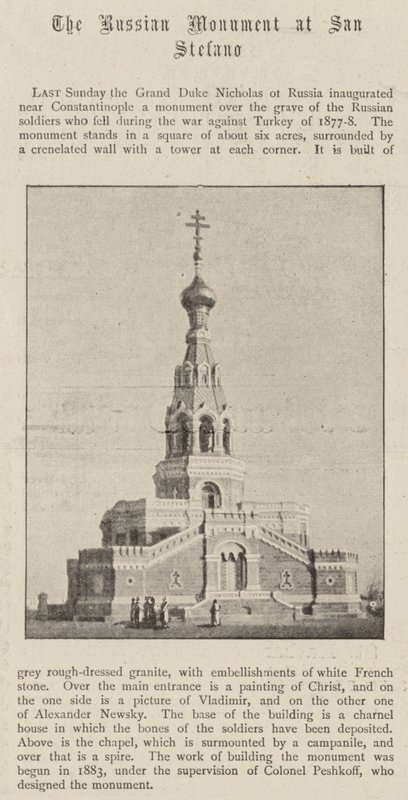 Das russische Denkmal in San Stefano von English Photographer