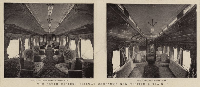 Der neue Vestibülzug der South Eastern Railway Company von English Photographer