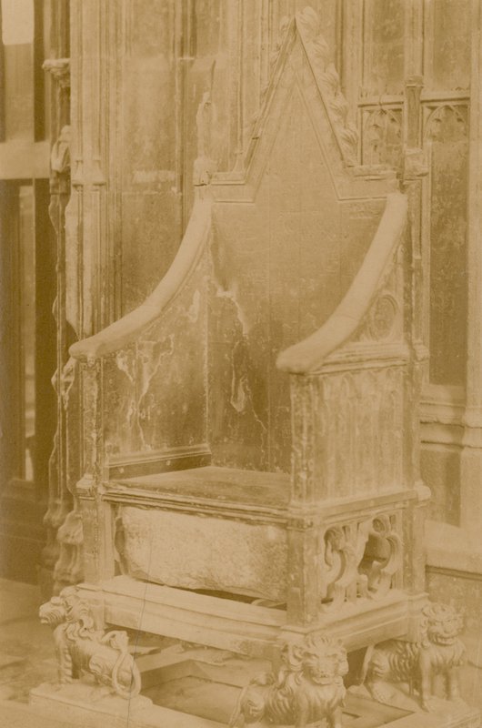 Der Stein von Scone im Krönungsstuhl von English Photographer