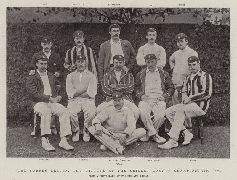 Die Surrey Eleven, die Gewinner der Cricket County Championship, 1894 von English Photographer