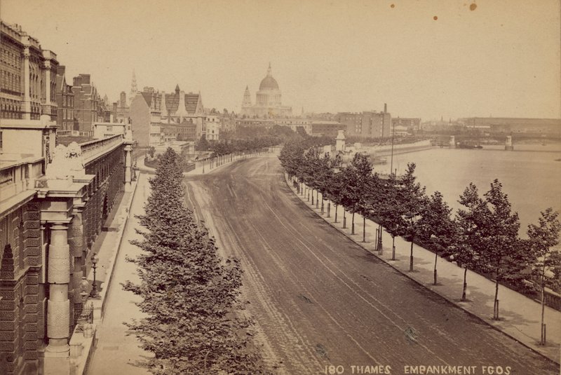 Themse-Ufer, London von English Photographer