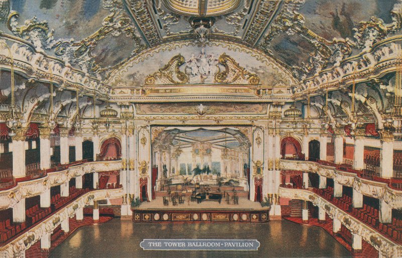 The Tower Ballroom - Pavilion. Postkarte gesendet im Jahr 1913 von English Photographer