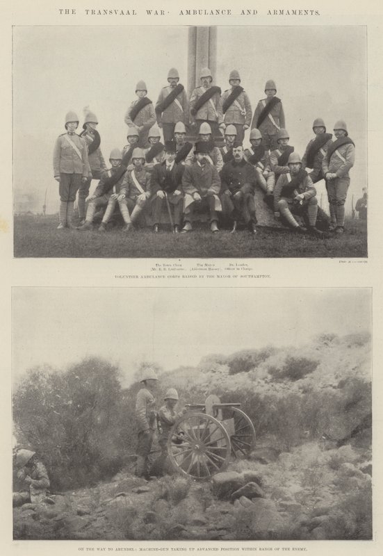 Der Transvaal-Krieg, Ambulanz und Bewaffnung von English Photographer