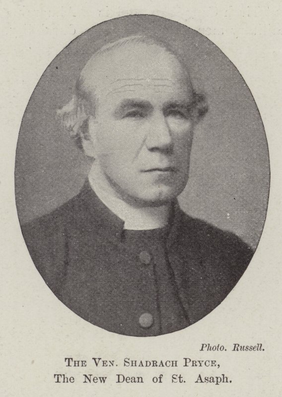 Der ehrwürdige Shadrach Pryce, der neue Dekan von St. Asaph von English Photographer