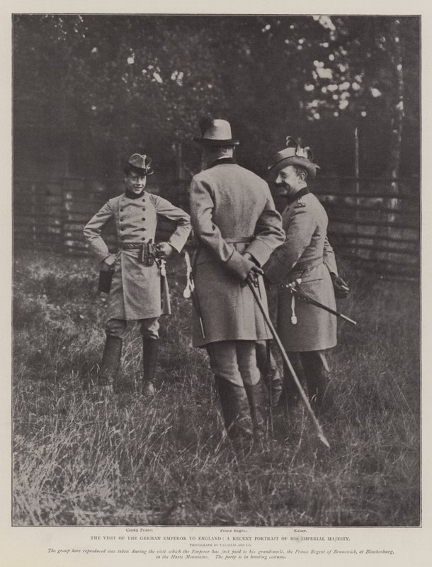 Der Besuch des deutschen Kaisers in England, ein aktuelles Porträt seiner kaiserlichen Majestät von English Photographer