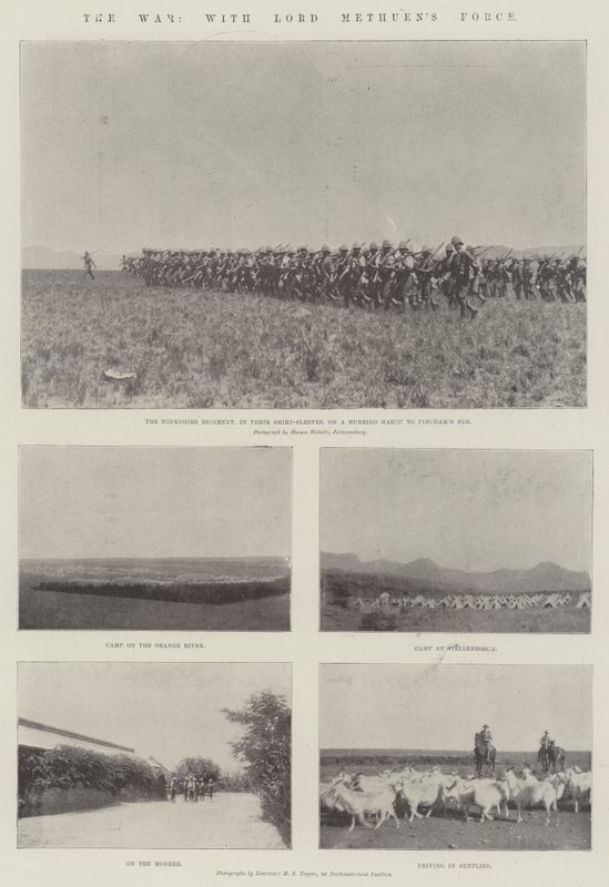 Der Krieg, mit Lord Methuens Truppe von English Photographer