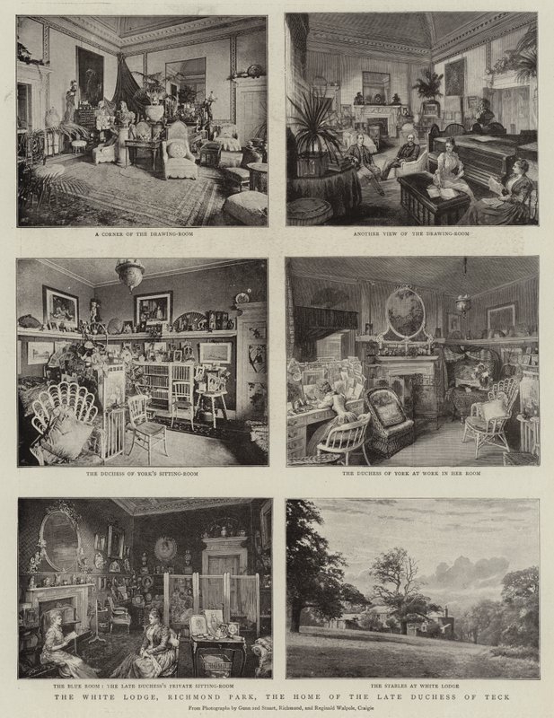 Die White Lodge, Richmond Park, das Zuhause der verstorbenen Herzogin von Teck von English Photographer