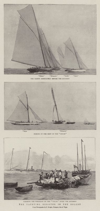 Das Yachtunglück im Solent von English Photographer