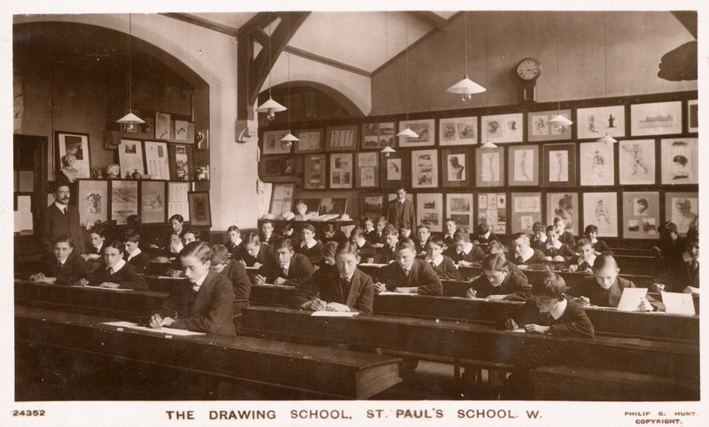 Die Zeichenschule der St. Pauls Schule von English Photographer