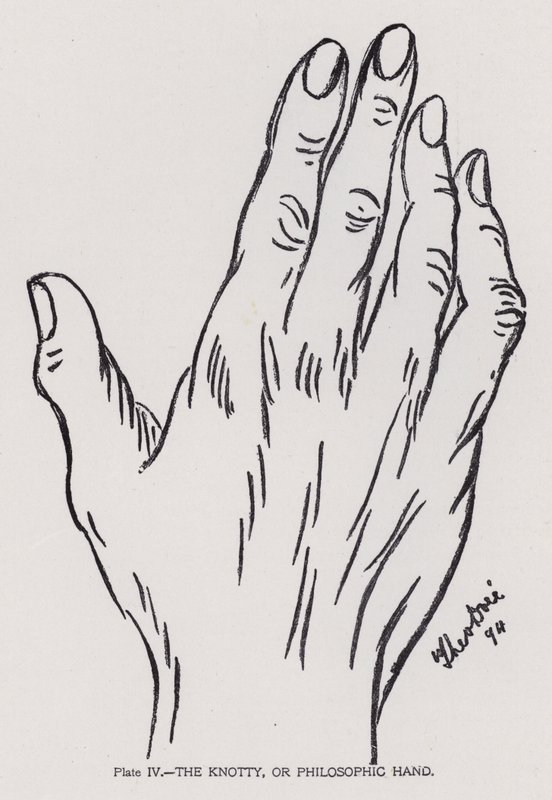 Die knotige oder philosophische Hand (s/w Foto) von English Photographer