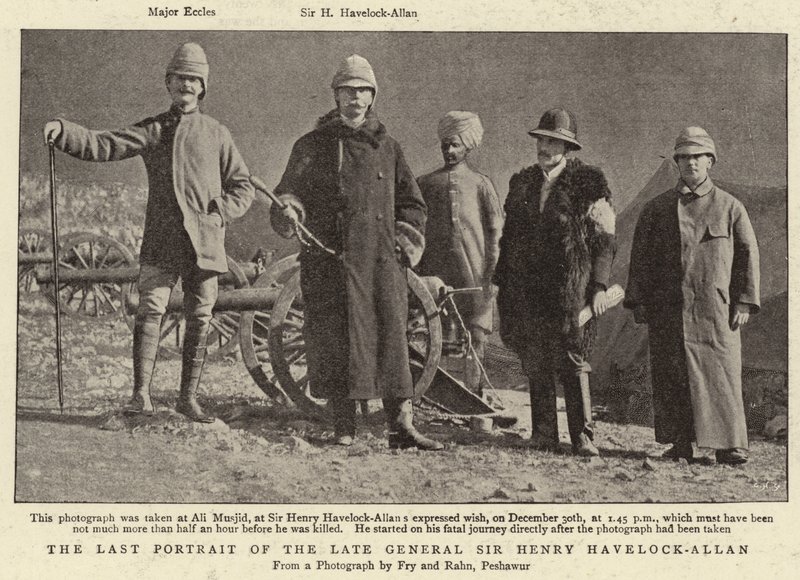 Das letzte Porträt des verstorbenen Generals Sir Henry Havelock-Allan von English Photographer