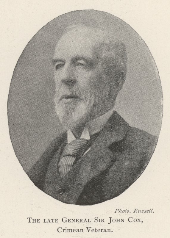 Der verstorbene General Sir John Cox, Krimkriegsveteran von English Photographer