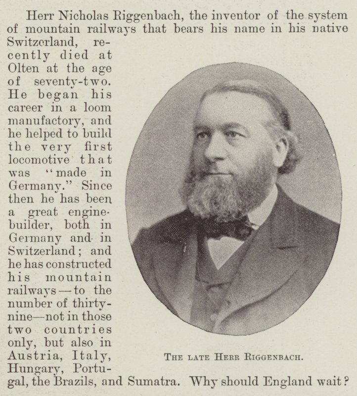 Der verstorbene Herr Riggenbach von English Photographer