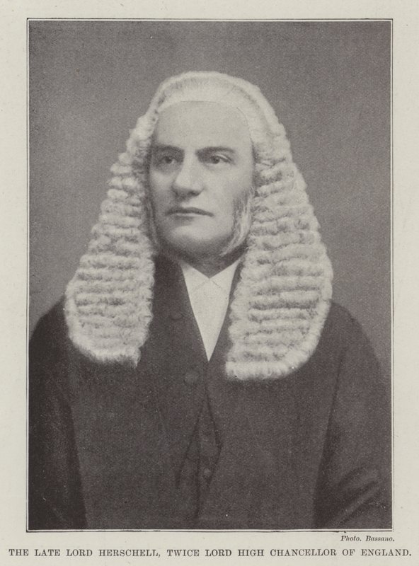 Der verstorbene Lord Herschell, zweimal Lord High Chancellor von England von English Photographer