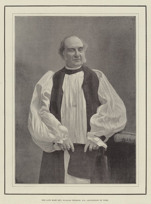 Der verstorbene Hochwürdigste William Thomson, DD, Erzbischof von York von English Photographer