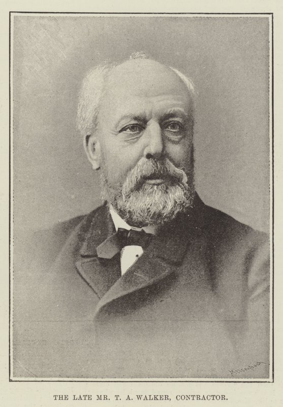 Der verstorbene Mr. T. A. Walker, Bauunternehmer von English Photographer