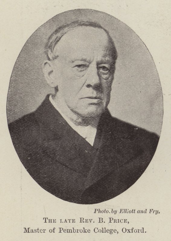 Der verstorbene Reverend B Price, Master des Pembroke College, Oxford von English Photographer