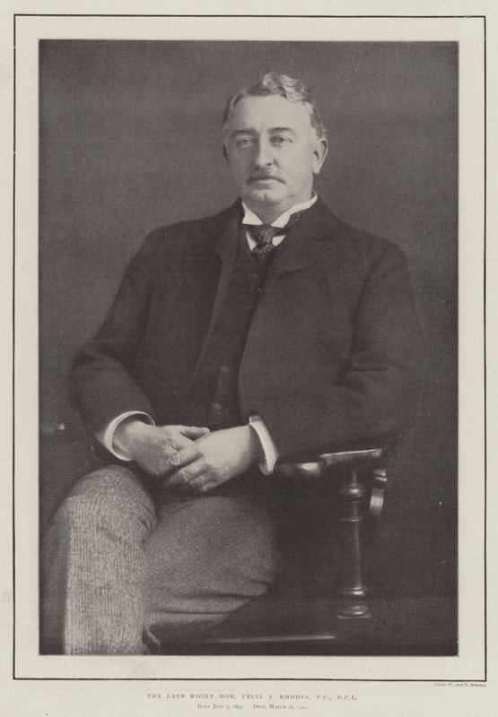 Der verstorbene ehrenwerte Cecil J. Rhodes, PC, DCL von English Photographer
