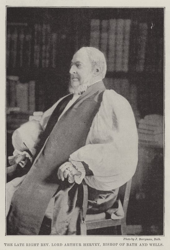 Der verstorbene ehrenwerte Lord Arthur Hervey, Bischof von Bath und Wells von English Photographer