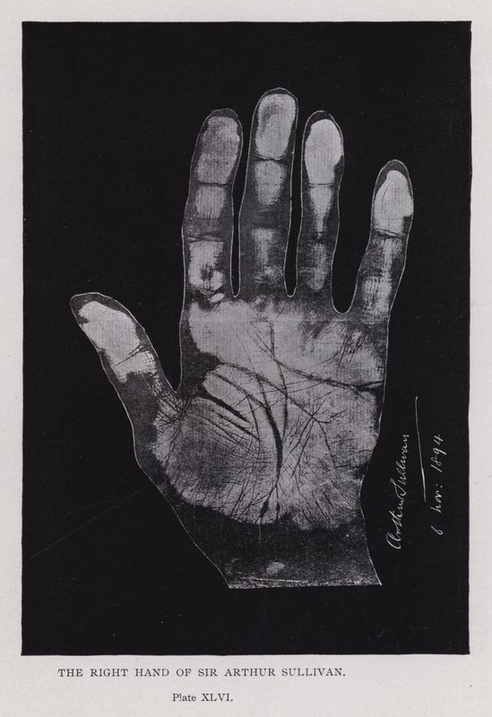 Die rechte Hand von Sir Arthur Sullivan von English Photographer