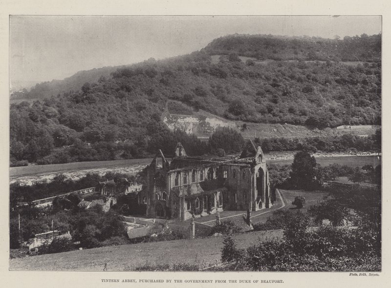 Tintern Abbey, vom Staat vom Herzog von Beaufort gekauft von English Photographer